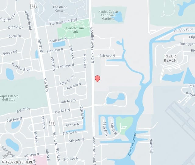 Location Map: 1000 Goodlette Road Naples, FL 34102